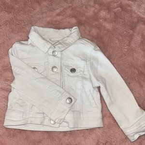 White jean jacket